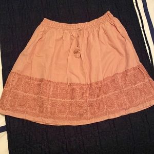 J.Crew elastic waistband with drawstring skirt, Size L